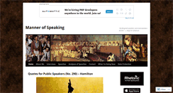 Desktop Screenshot of mannerofspeaking.org