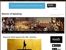 Tablet Screenshot of mannerofspeaking.org